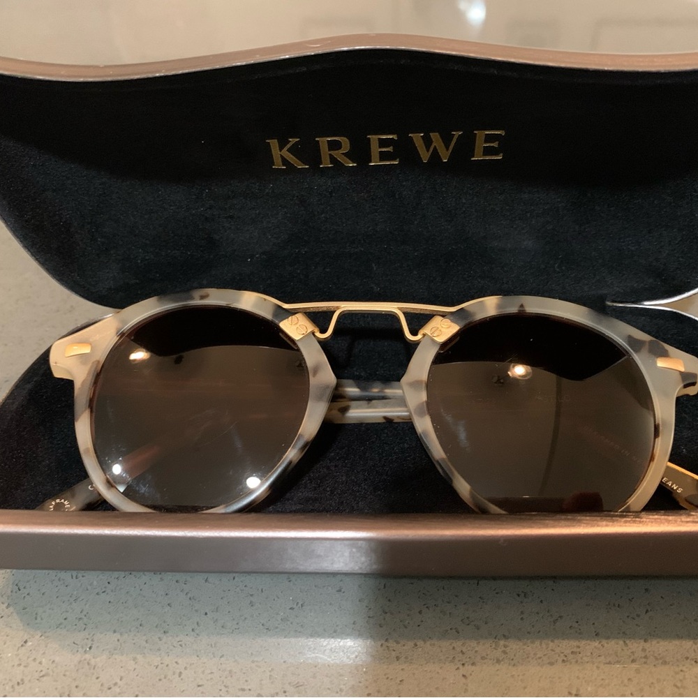 Krewe Sunglasses ST. LOUIS CLASSICS | MATTE OYSTER 24K